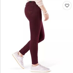 Levi's Deep Red High Rise Jeggings